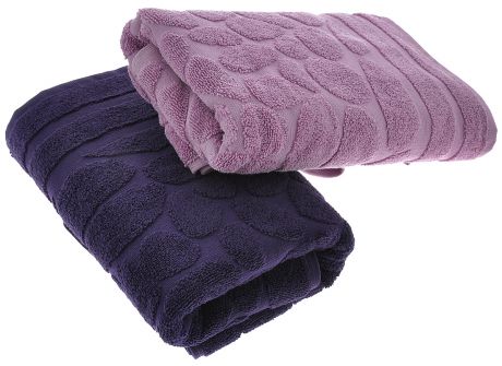 Набор полотенец Primavelle "Piera", цвет: фиолетовый, сиреневый, 50 х 90 см, 2 шт