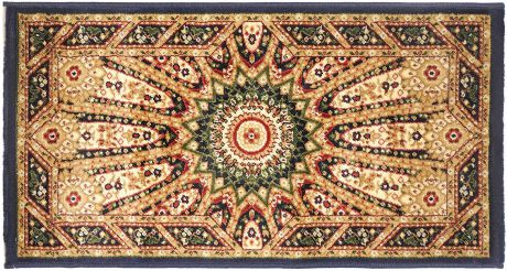 Ковер "Kamalak tekstil", прямоугольный, цвет: синий, 100 x 150 см. УК-0224