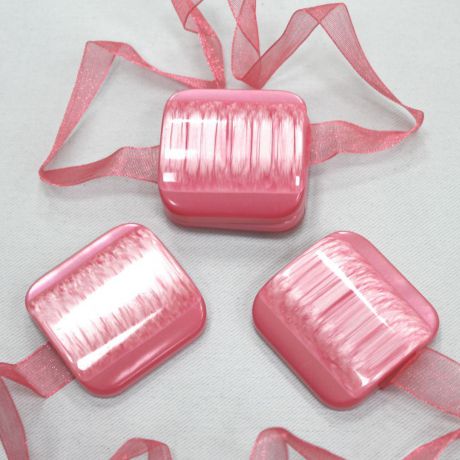 Клипса-магнит для штор TexRepublic "Lenta", цвет: розовый, 2 шт