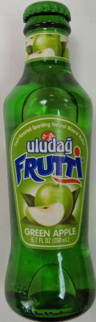 Uludag Frutti Зеленое яблоко напиток среднегазированный, 0,2 л