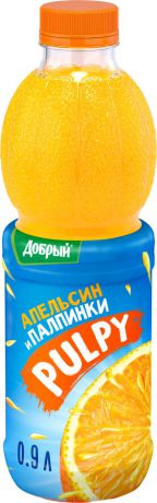 Добрый Pulpy Апельсин, напиток сокосодержащий с мякотью, 0,9 л