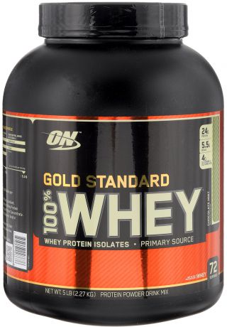 Протеин Optimum Nutrition "100% Whey Gold Standart", шоколад-метол, 2,27 кг