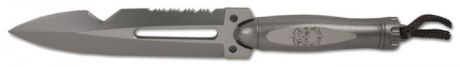 Брелок-стальной нож "Ножемир", с чехлом, общая длина 15,3 см. E-207