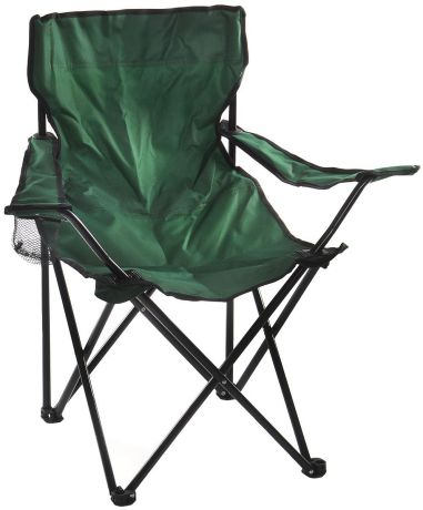 Кресло складное "Wildman", с подлокотником, цвет: зеленый, 77 х 50 х 80 см