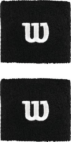 Напульсник Wilson "Wristband", цвет: черный, 2 шт. Размер универсальный