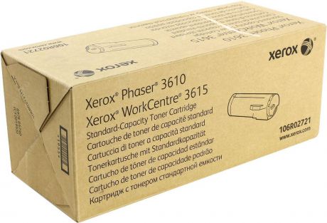 Картридж Xerox 106R02721, черный, для лазерного принтера, оригинал