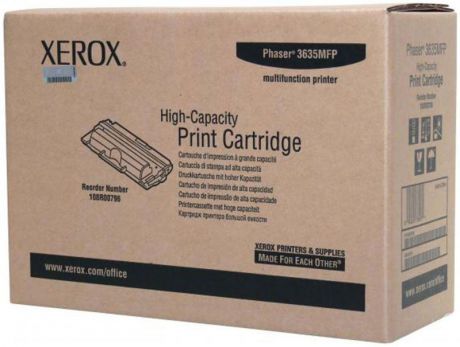 Картридж Xerox 108R00796, черный, для лазерного принтера, оригинал