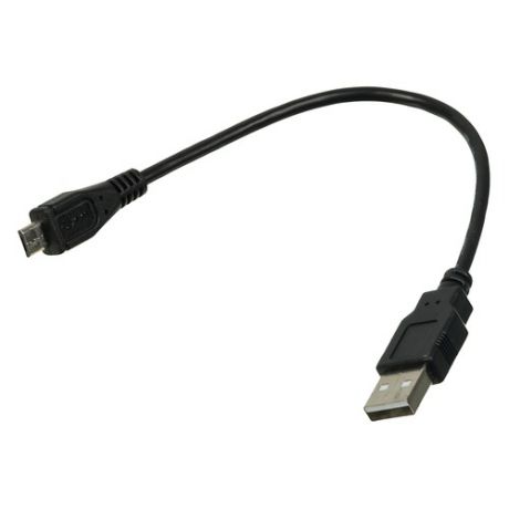 Кабель OTG BURO USB A(m), micro USB B (m), 0.2м, черный