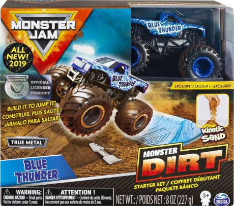 Машинка Monster Jam Kinetic Dirt Blue Thunder, 6045198_20103742
