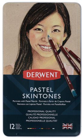 Derwent Набор пастельных карандашей Pastel Оттенки кожи 12 цветов