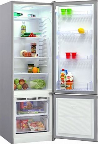 Холодильник Nordfrost NRB 118 332, двухкамерный, серебристый металлик