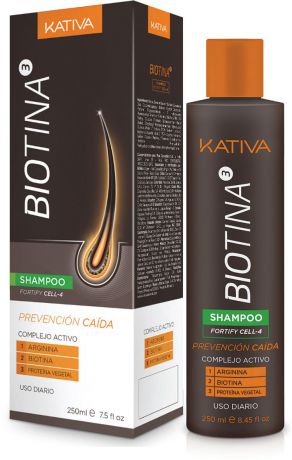Шампунь Kativa Biotina против выпадения волос с биотином, 250 мл