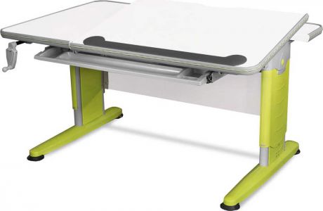 Детский стол Mealux Detroit (цвет столешницы: белый, цвет ножек стола: зеленый)