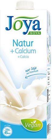 Растительное молоко JoyaNatural Calcium 1,8%, , соевое, ультрапастеризованное, 1 л