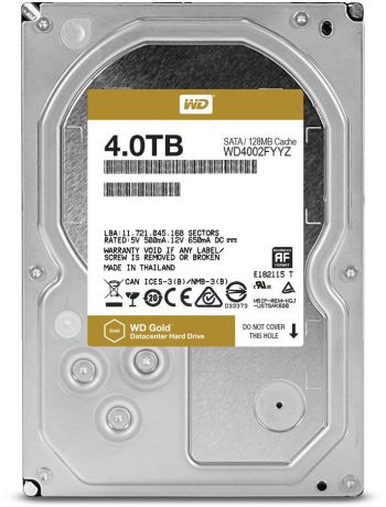 Внутренний жесткий диск WD Gold 4TB (WD4002FYYZ)