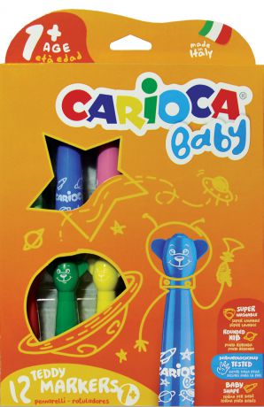 Carioca Набор смываемых фломастеров Baby Jimbo 6 цветов