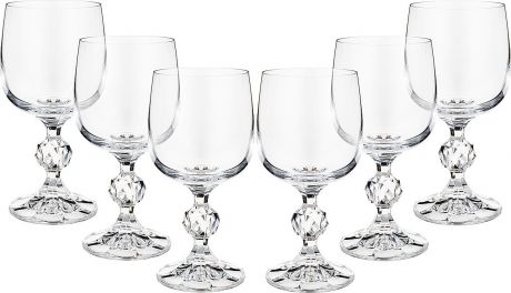 Набор бокалов для вина Bohemia Crystal "Клаудия", 190 мл, 6 шт. 40149/190