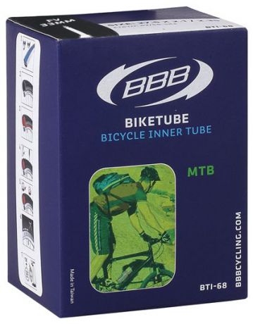 Камера велосипедная "BBB", 2,1/2,35 FV, 33 мм, 27,5". BTI-68