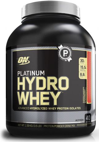 Протеин Optimum Nutrition "Platinum HydroWhey", клубника, 1,59 кг