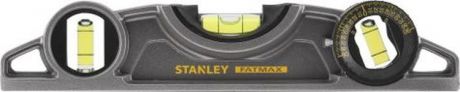 Уровень Stanley "FatMax XL Torpedo", 3 капсулы, цвет: серый, 25 см