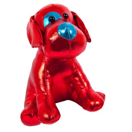 Мягкая игрушка Abtoys Металлик Собака, M2052, красный, 15 см
