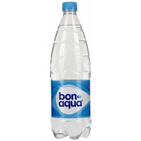 Вода Bonaqua чистая питьевая негазированная, 1л, упаковка 12шт