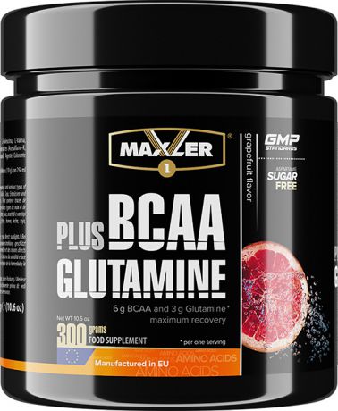 Комплекс аминокислот Maxler BCAA + Glutamine Grapefruit, 300 г