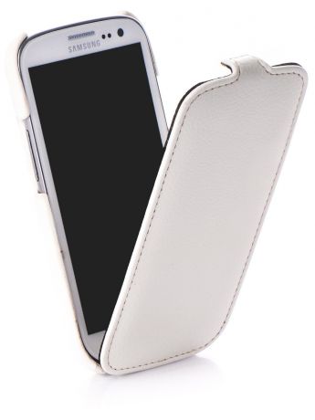Чехол для сотового телефона Melkco книжка кожа для Samsung Galaxy S3, белый
