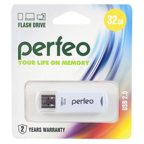 USB Флеш-накопитель Perfeo 32GB C06 белый