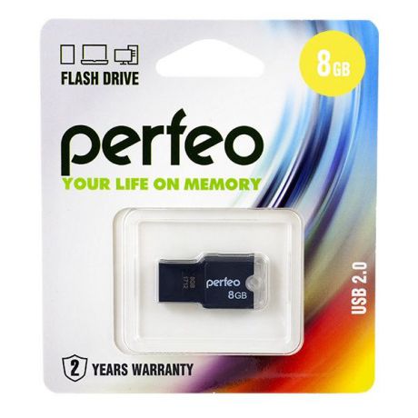 USB Флеш-накопитель Perfeo 8GB M01 черный