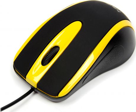 Мышь проводная HV-MS753 USB, black/yellow