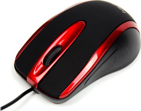 Мышь проводная HV-MS753 USB, black/red