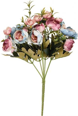 Искуственный цветок Вещицы "Ранункулюс Микс", B-YI-32, голубой, 28 см