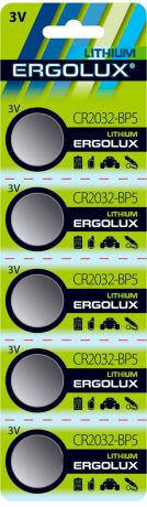 Батарейка Ergolux CR2032 BL-5