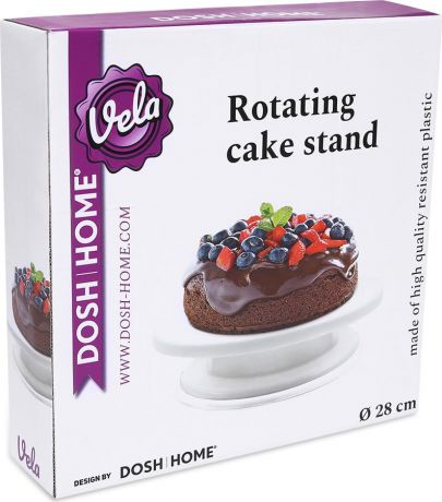 Подставка для торта Dosh|Home Vela, 301298, вращающаяся, диаметр 28 см