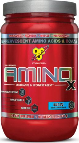 Аминокислоты BSN Amino X Blue Raz, 435 г