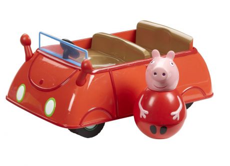 Peppa Pig Игровой набор Машина Пеппы неваляшки с фигуркойПеппы
