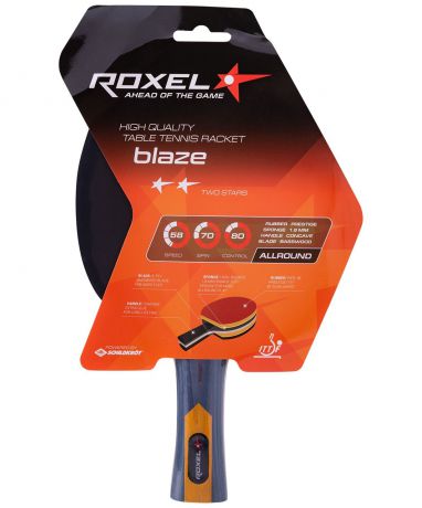 Ракетка н/т Roxel 2* Blaze, коническая