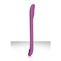 Вибромассажер плоский Serenity - Purple USB из силикона фиолетовый
