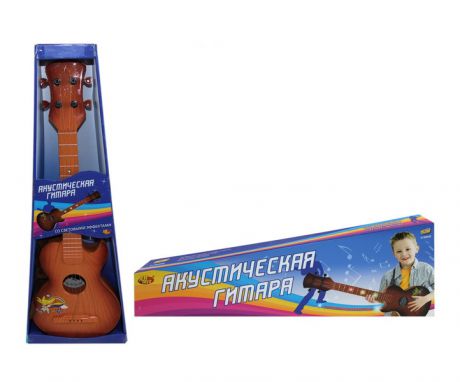 Музыкальная игрушка Abtoys Гитара акустическая, D-00040, коричневый, 18,5 х 5,5 х 51,5 см
