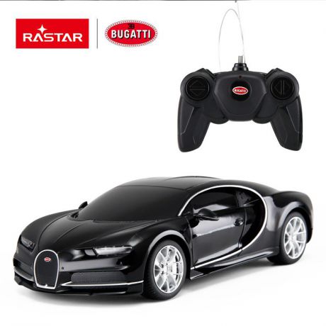 Машина радиоуправляемая Rastar Bugatti Chiron, 76100B, черный