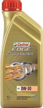Моторное масло CASTROL EDGE Professional A3 Titanium FST, синтетическое, 0W-30, 1 л 159F05
