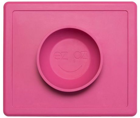 Ezpz Тарелка детская Happy Bowl цвет розовый