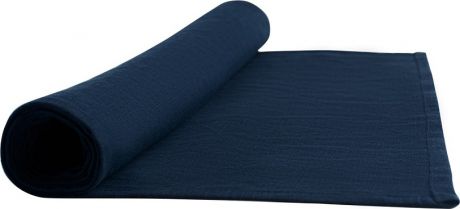 Дорожка на стол Tkano из умягченного льна темно-синего цвета Essential 45х150