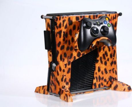 Накладка на корпус для Xbox 360 Slim (Leopard Design)