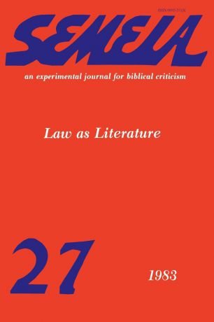 Semeia 27. Law as Literature