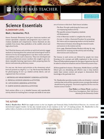 Mark J. Handwerker Science Essentials, Elementary Level. Lessons and Activities for Test Preparation