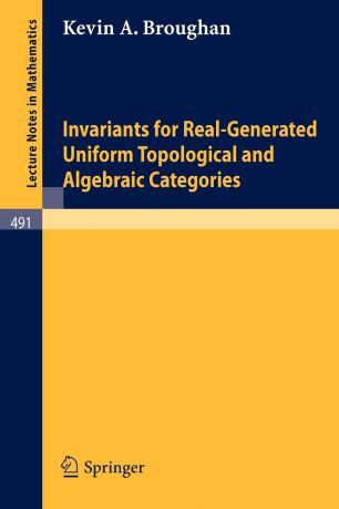 K. A. Broughan Invariants for Real-Generated Uniform Topological and Algebraic Categories