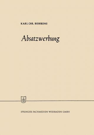 Karl Christian Behrens Absatzwerbung