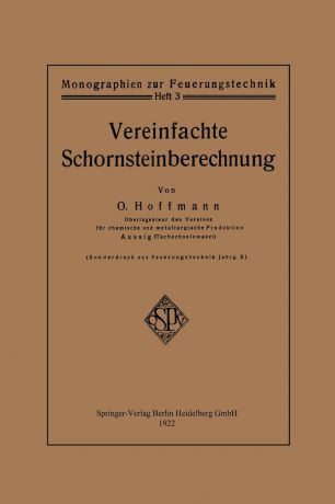 Otto Hoffmann Vereinfachte Schornsteinberechnung